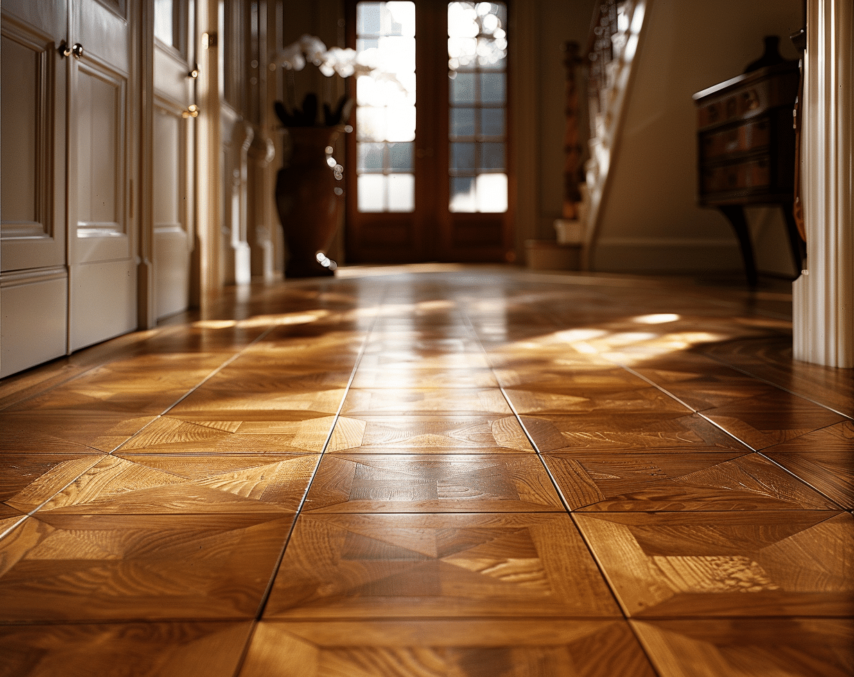 Block Pattern parquet wood floors