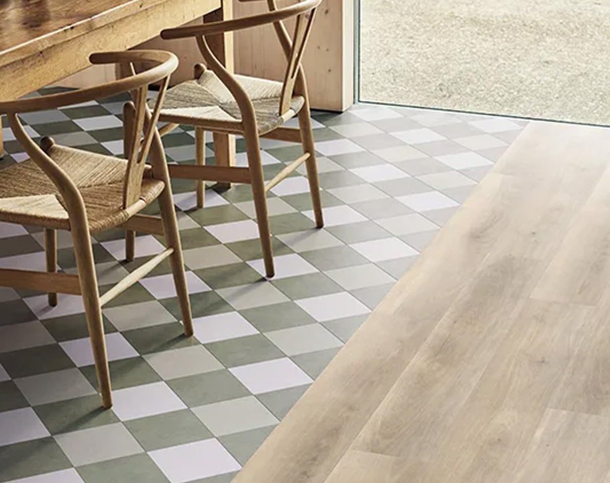 Check flooring pattern